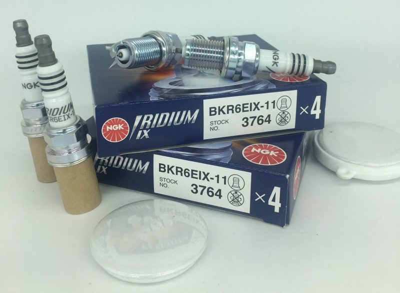 شمع سوزنی ایریدیوم ای ایکس پایه کوتاه NGK BKR6EIX-11 3764   بسته 4عددی